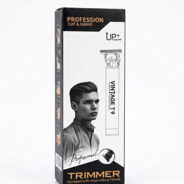 Vintage T9 Hair Clipper and Beard Trimmer for Men USB type c charger