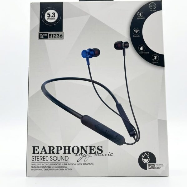 BT236 Wireless Stereo Neckband Earphones