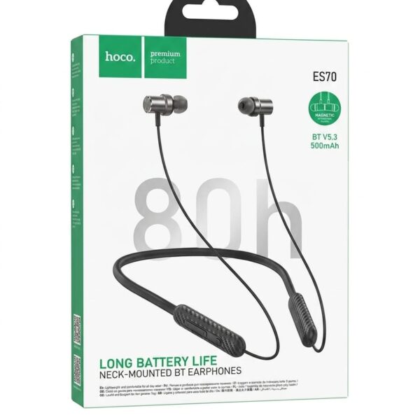 Hoco ES70 Armour Neck-Mounted Long Battery Life Bluetooth Neckband Earphones
