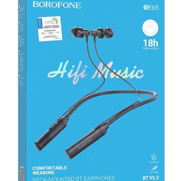 BE65 Gratified neck-mounted BT earphones Black
